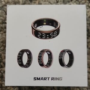 Smart Ring Digital Display Black
